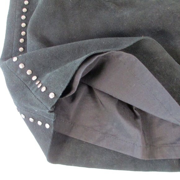 PAIGE "RYDER" STUDDED SUEDE MINI SKIRT - Picture 5 of 10